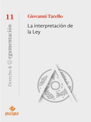 cover image of La interpretación de la ley